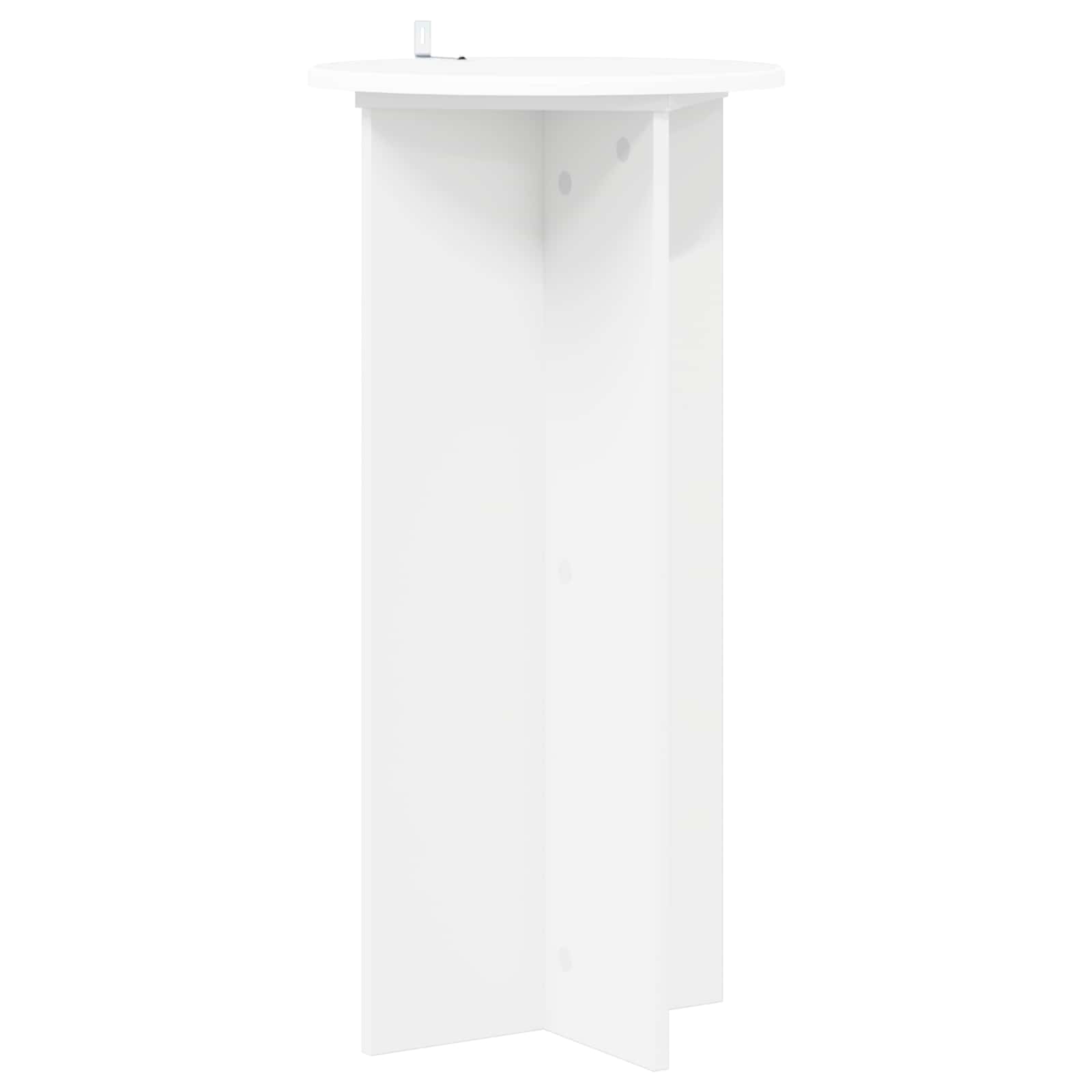 vidaXL Stojak na rośliny 2 pcs Biały Ø40 x 80 cm Drewno inżynieryjne