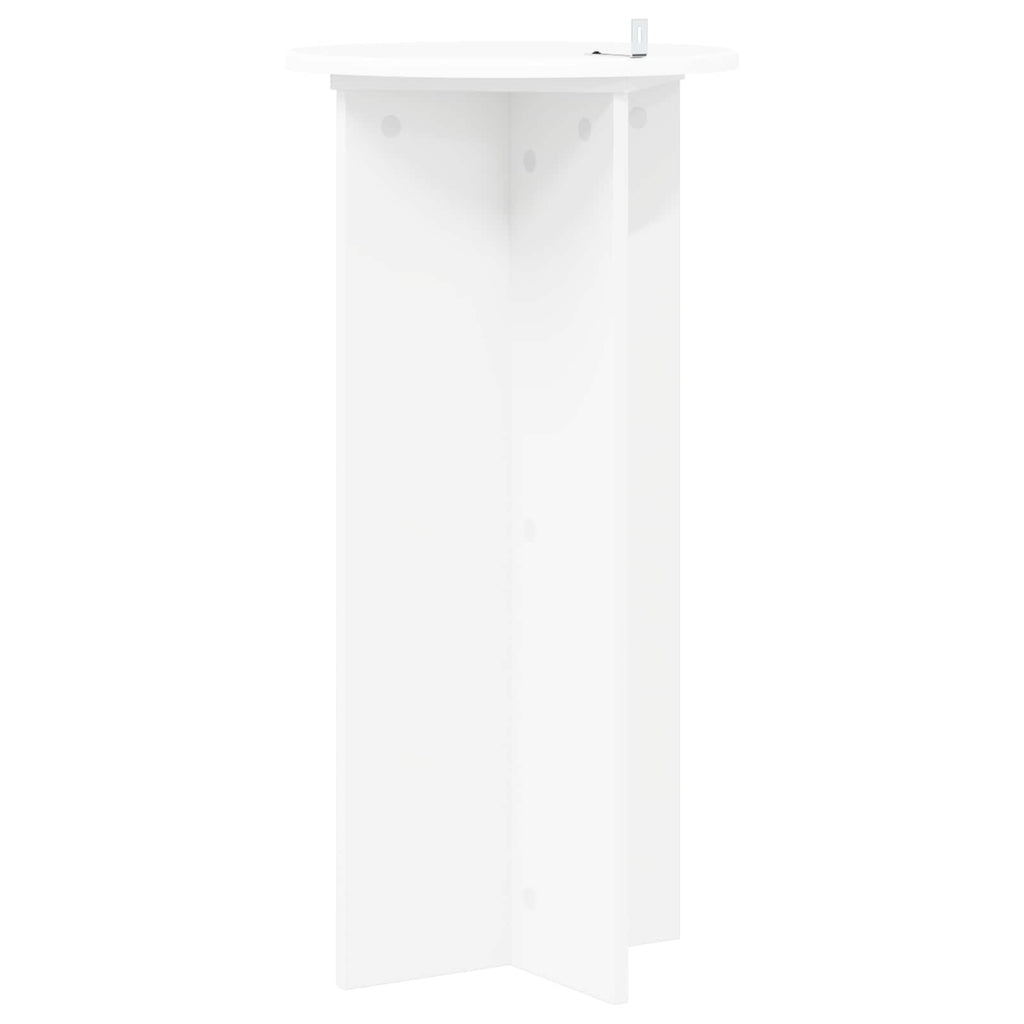 vidaXL Stojak na rośliny 2 pcs Biały Ø40 x 80 cm Drewno inżynieryjne