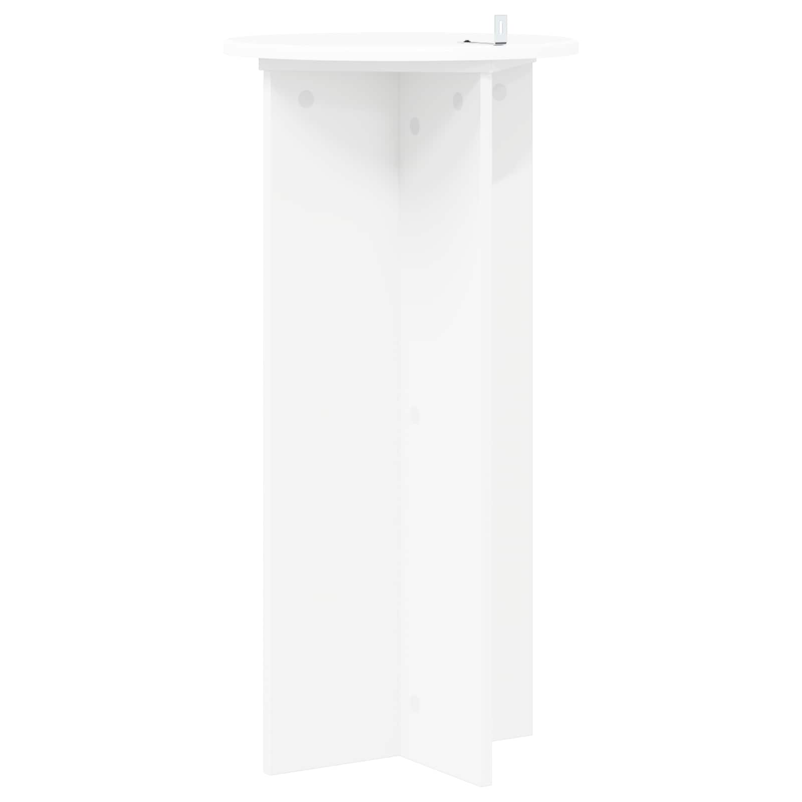 vidaXL Stojak na rośliny 2 pcs Biały Ø40 x 80 cm Drewno inżynieryjne