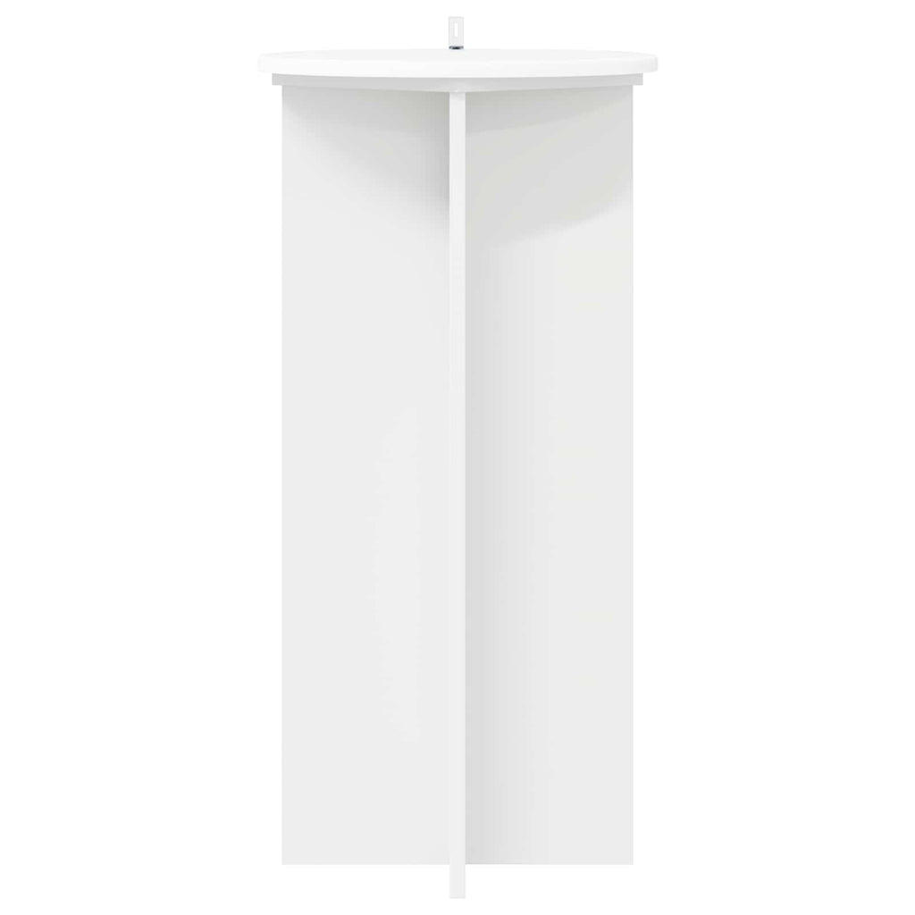 vidaXL Stojak na rośliny 2 pcs Biały Ø40 x 80 cm Drewno inżynieryjne