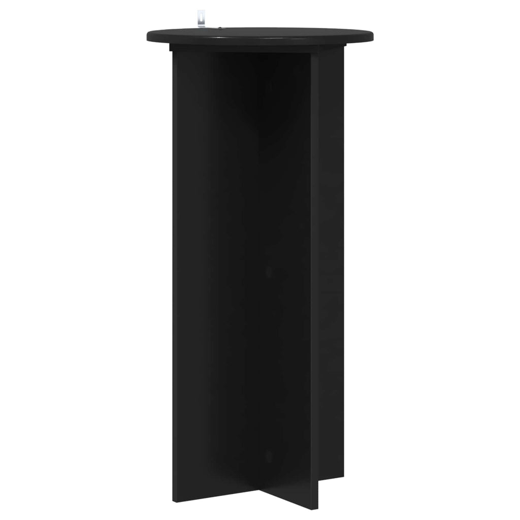 vidaXL Stojak na rośliny 2 pcs Czarny 40 x 40 x 80 cm