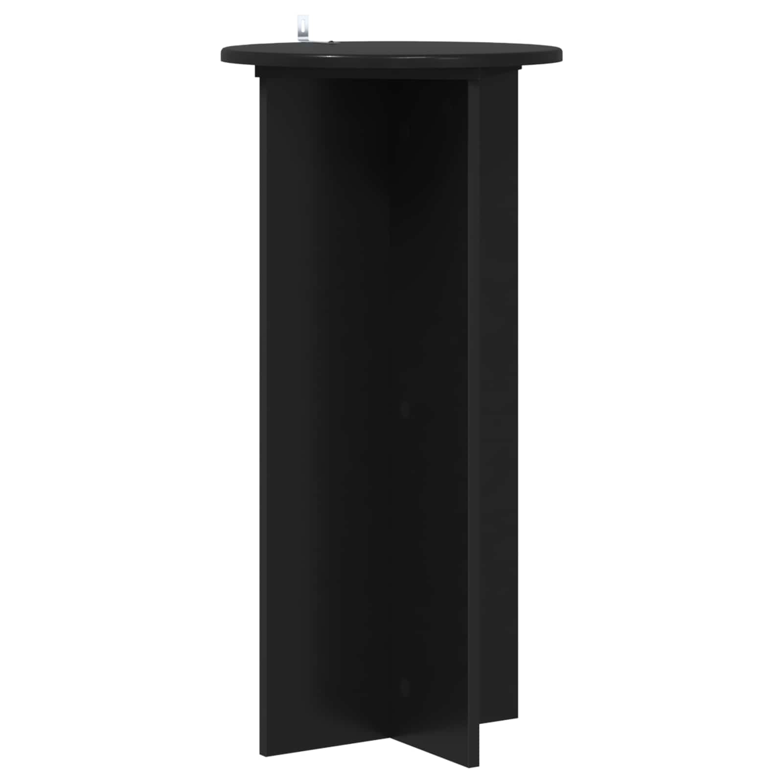 vidaXL Stojak na rośliny 2 pcs Czarny 40 x 40 x 80 cm