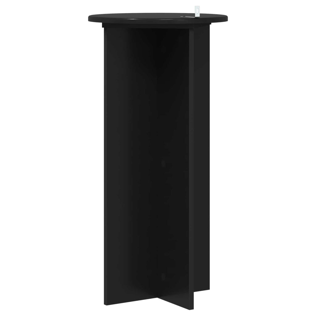 vidaXL Stojak na rośliny 2 pcs Czarny 40 x 40 x 80 cm
