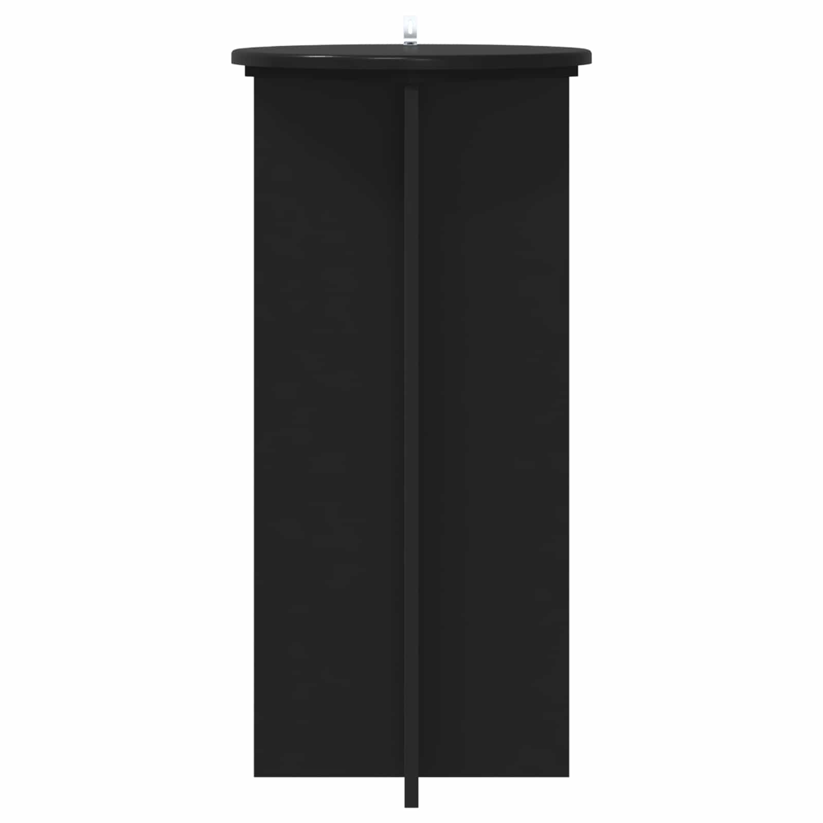 vidaXL Stojak na rośliny 2 pcs Czarny 40 x 40 x 80 cm