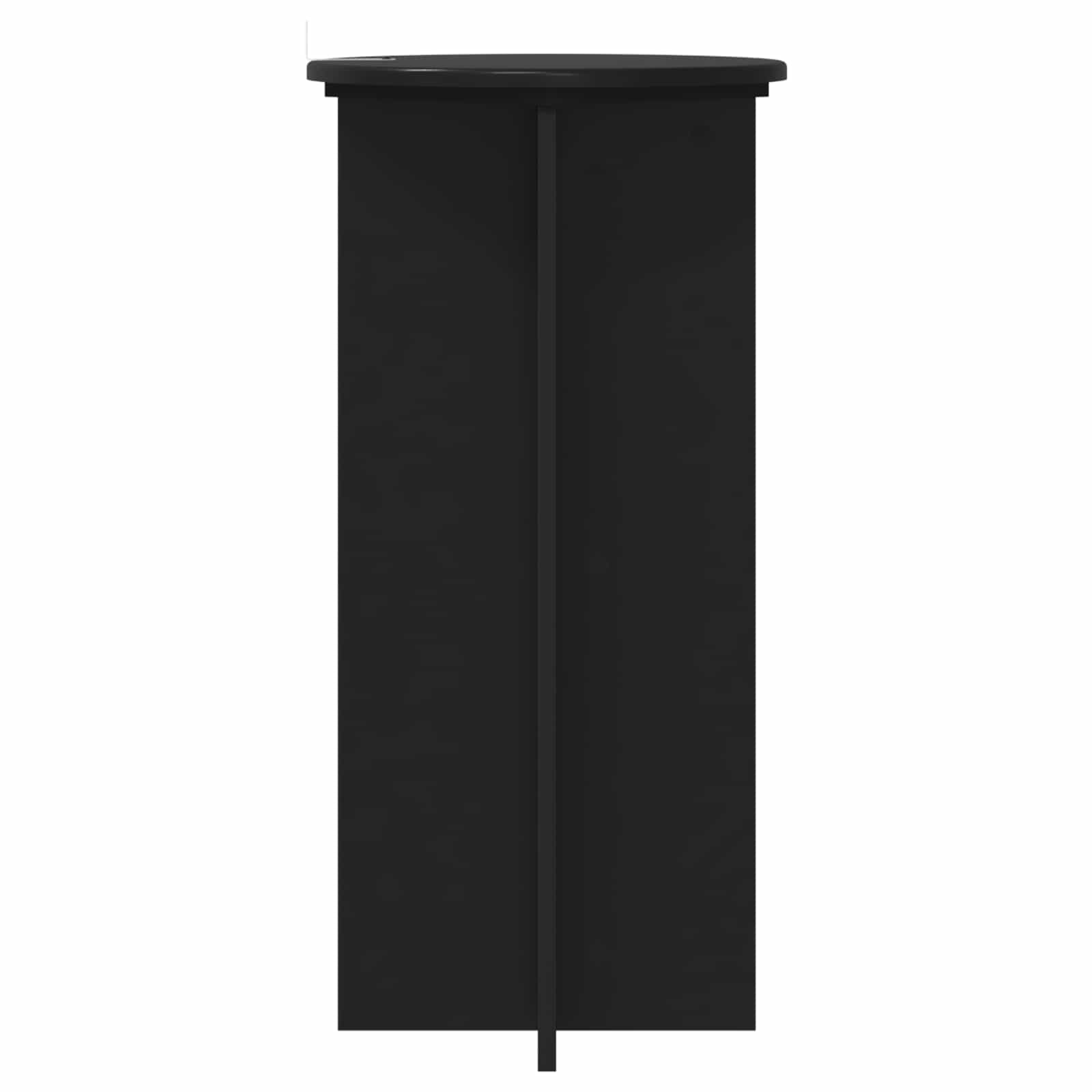 vidaXL Stojak na rośliny 2 szt. Czarny 40 x 40 x 80 cm