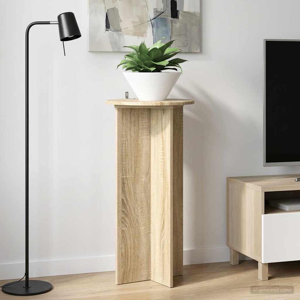 vidaXL Stojak na rośliny 2 pcs dąb Sonoma 40 x 40 x 80 cm