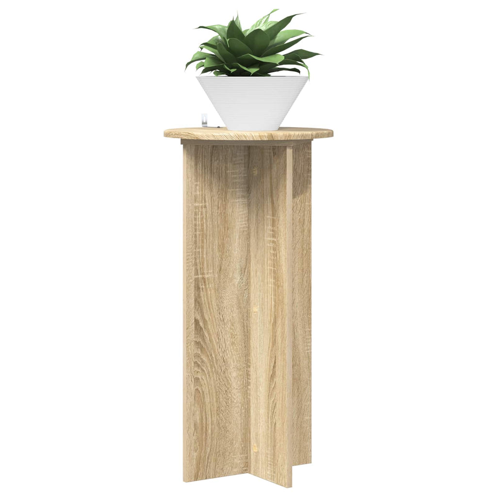vidaXL Stojak na rośliny 2 pcs dąb Sonoma 40 x 40 x 80 cm