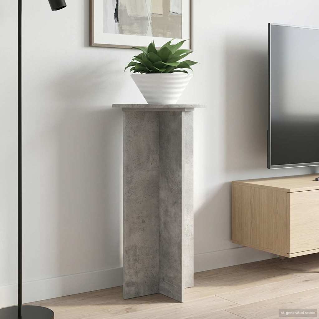 vidaXL Stojak na rośliny 2 pcs Betonowy szary 40 x 40 x 80 cm