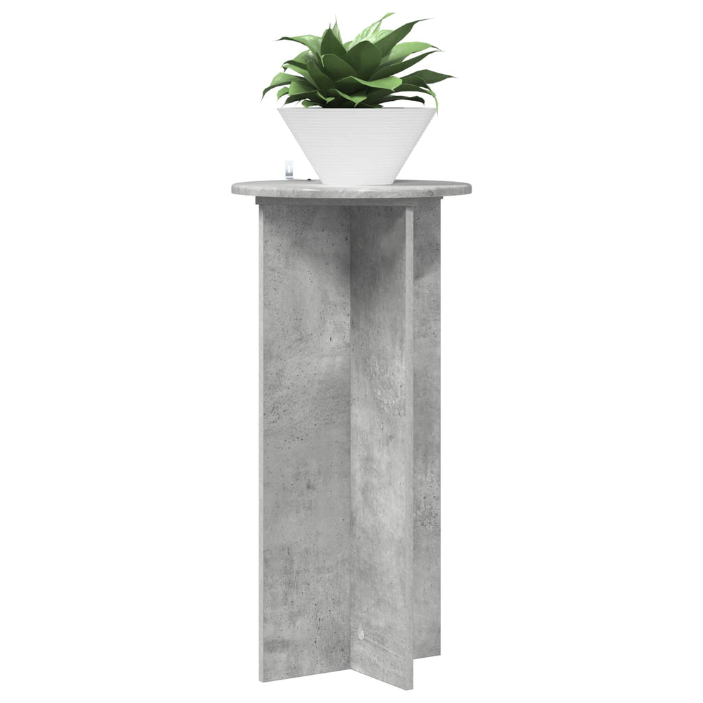 vidaXL Stojak na rośliny 2 pcs Betonowy szary 40 x 40 x 80 cm