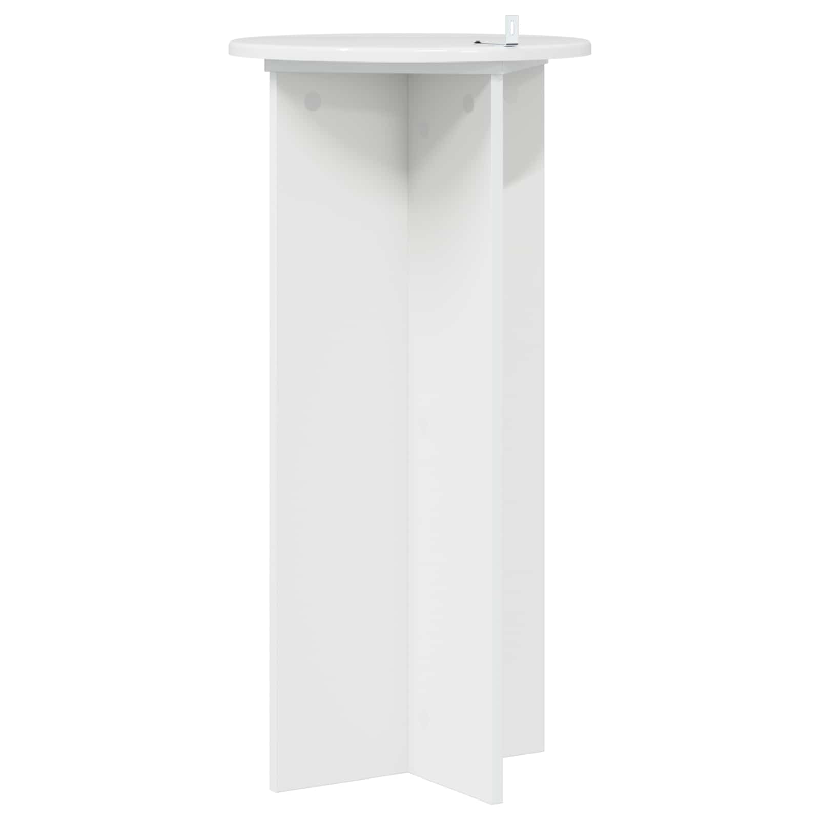 vidaXL Stojak na rośliny 2 pcs Biały wysoki połysk 40 x 40 x 80 cm