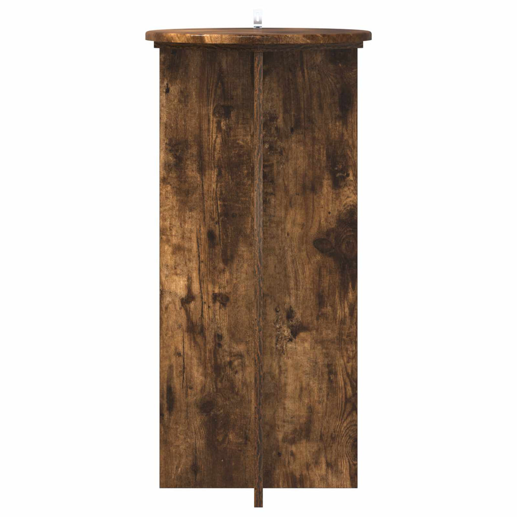 vidaXL Stojak na rośliny 2 pcs Dąb wędzony 40 x 40 x 80 cm