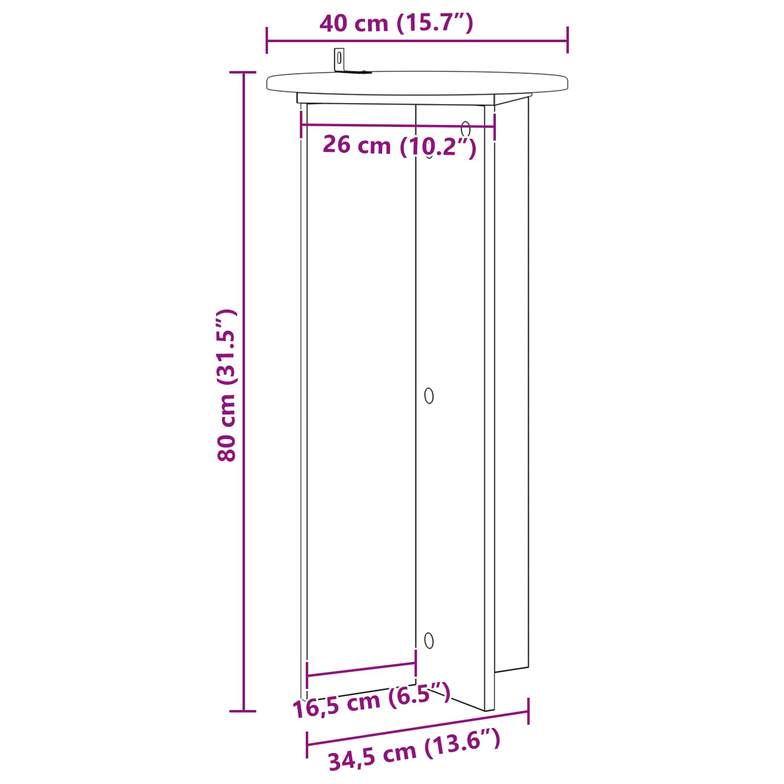 vidaXL Stojak na rośliny 2 pcs Dąb wędzony 40 x 40 x 80 cm