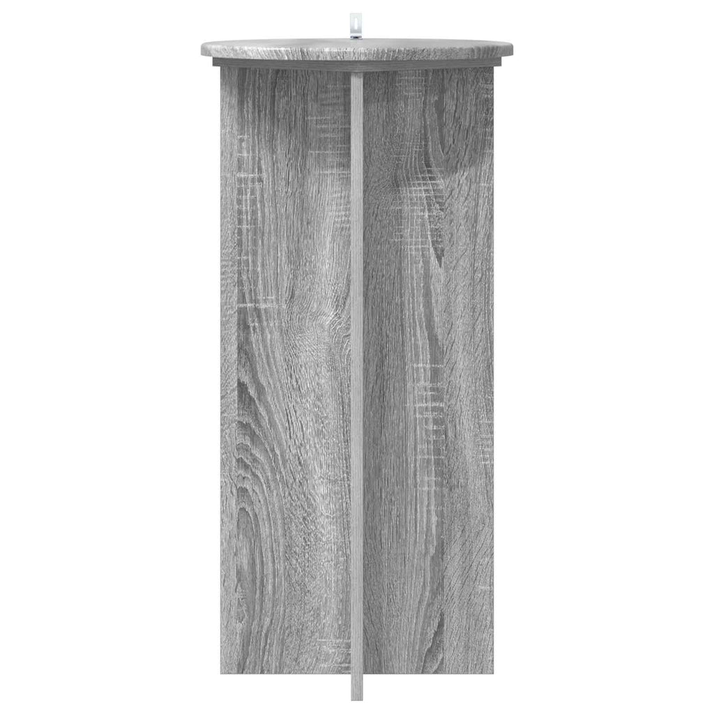 vidaXL Stojak na rośliny 2 pcs Szary Sonoma 40 x 40 x 80 cm