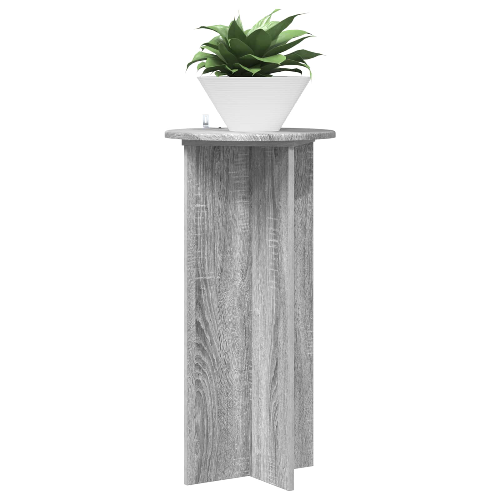 vidaXL Stojak na rośliny 2 pcs Szary Sonoma 40 x 40 x 80 cm