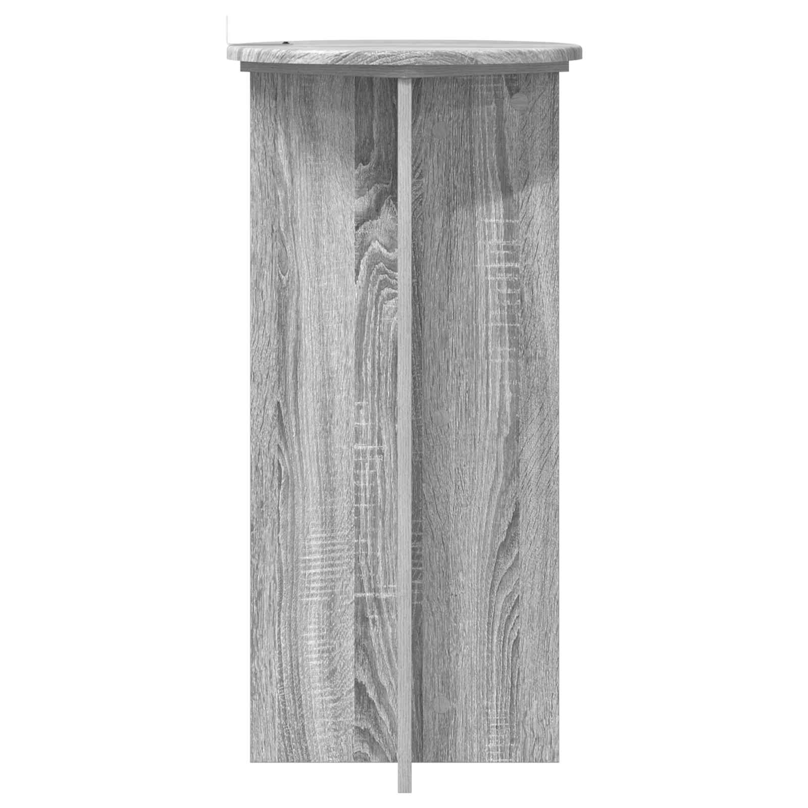 vidaXL Stojak na rośliny 2 pcs Szary Sonoma 40 x 40 x 80 cm