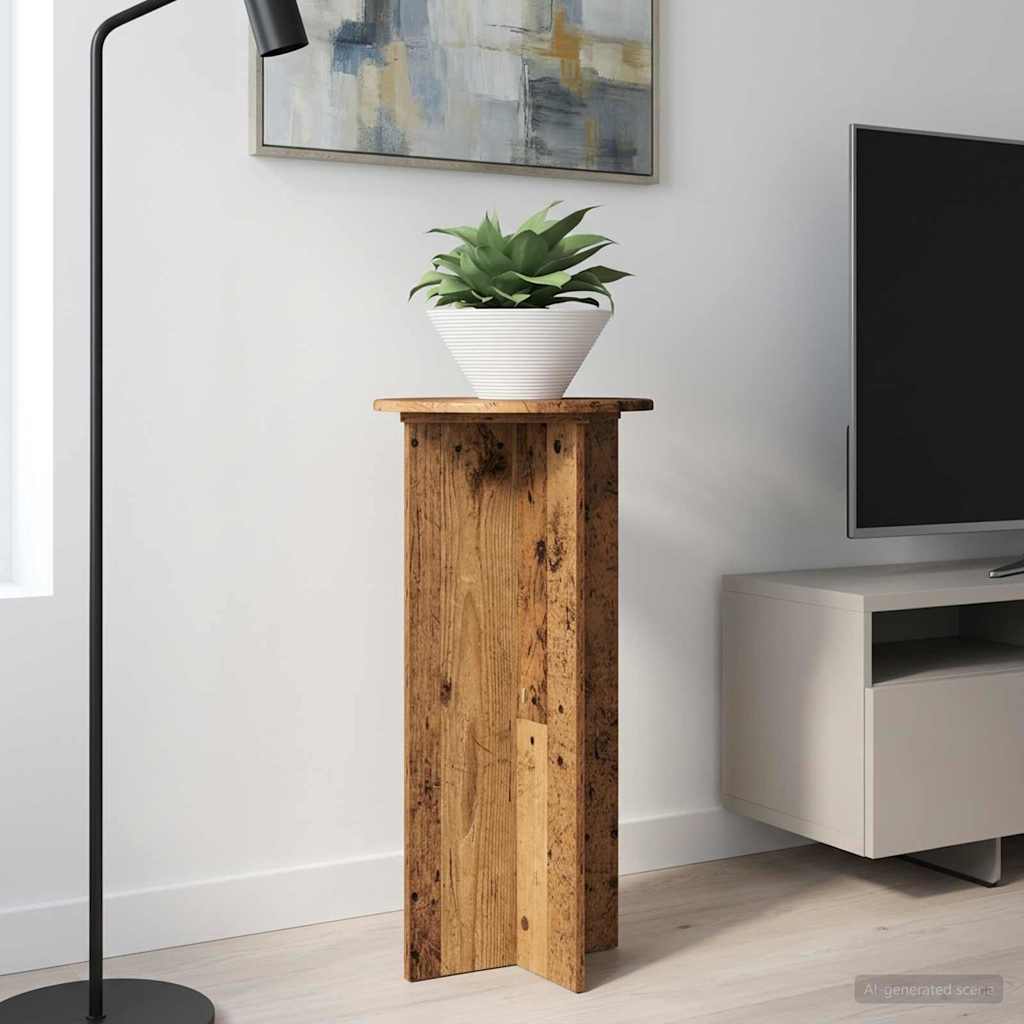 vidaXL Stojak na rośliny 2 pcs Stare drewno 40 x 40 x 80 cm