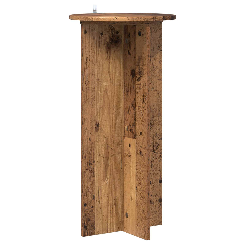 vidaXL Stojak na rośliny 2 pcs Stare drewno 40 x 40 x 80 cm