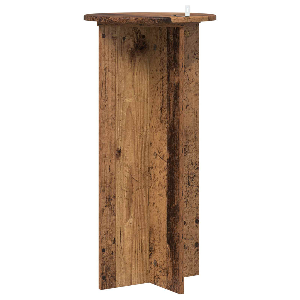 vidaXL Stojak na rośliny 2 pcs Stare drewno 40 x 40 x 80 cm