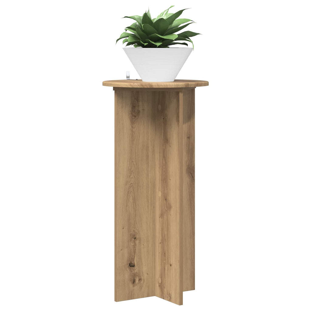 vidaXL Stojak na rośliny 2 pcs Dąb artisan 40 x 40 x 80 cm