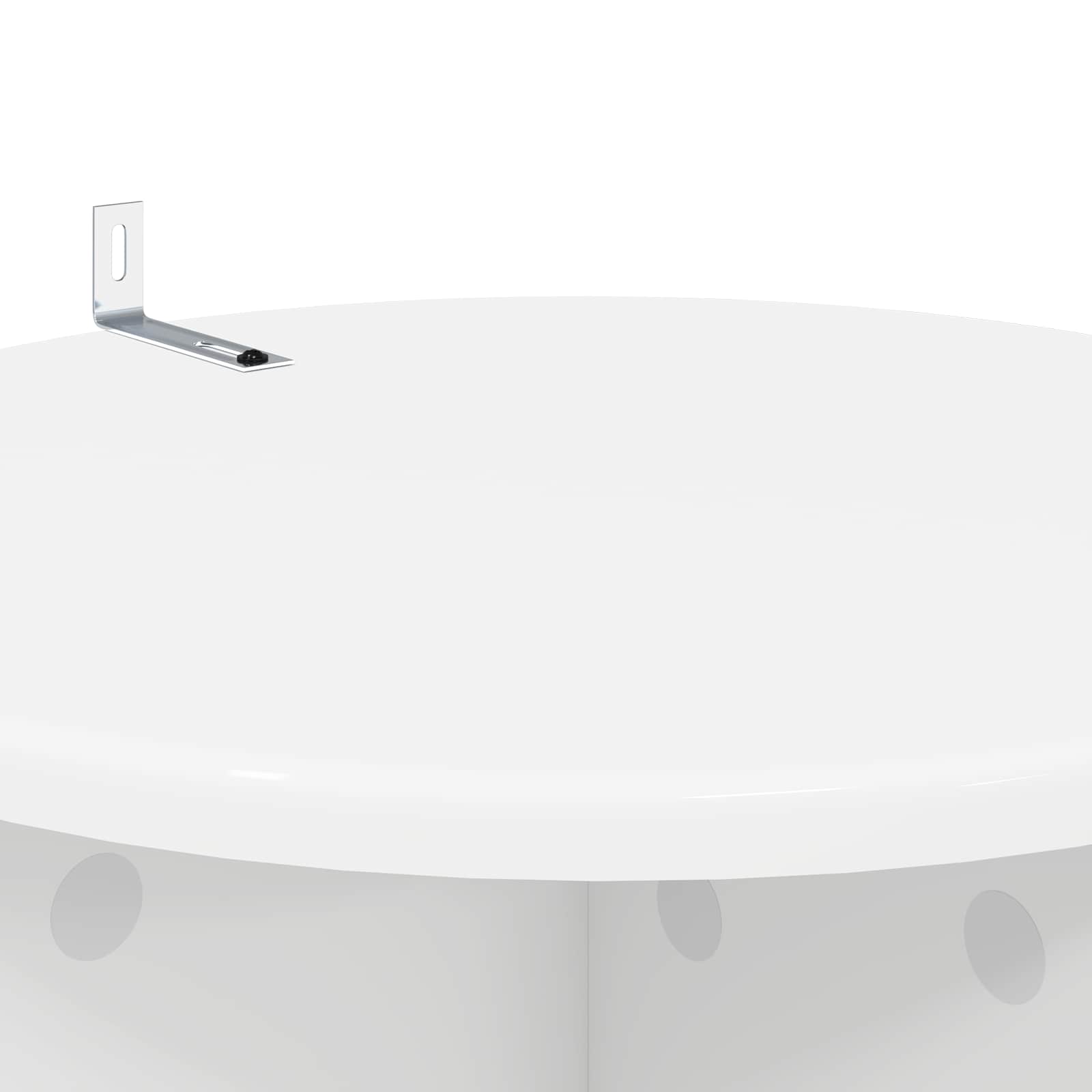 vidaXL Stojak na rośliny 2 pcs Biały Ø40 x 60 cm Drewno inżynieryjne
