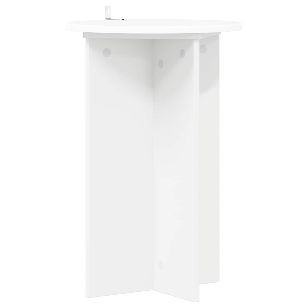 vidaXL Stojak na rośliny 2 pcs Biały Ø40 x 60 cm Drewno inżynieryjne
