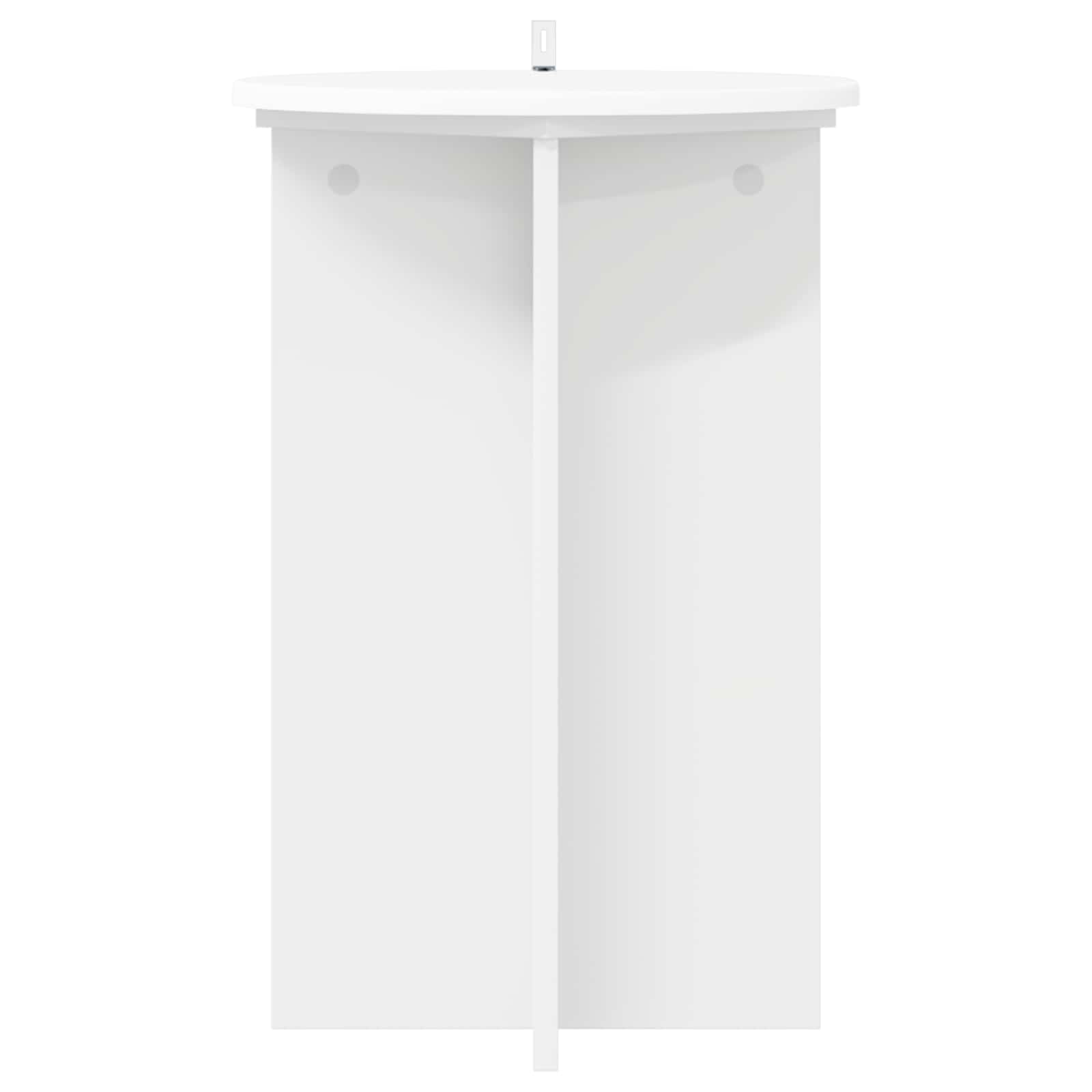 vidaXL Stojak na rośliny 2 szt. Biały Ø40 x 60 cm Drewno inżynieryjne