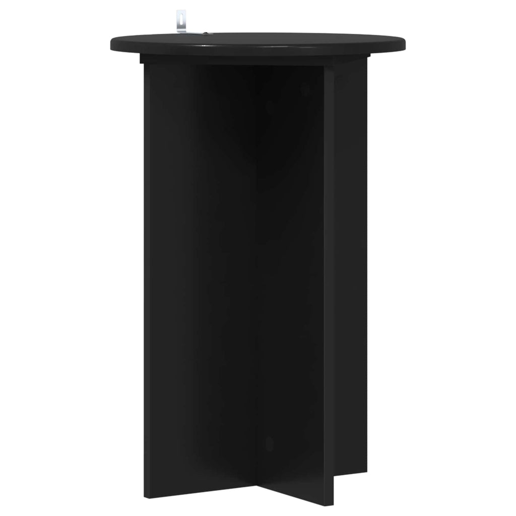 vidaXL Stojak na rośliny 2 pcs Czarny Ø40 x 60 cm Drewno inżynieryjne