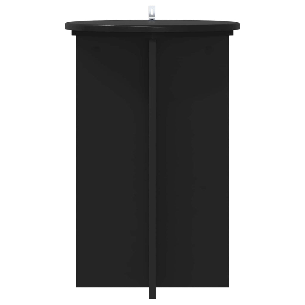 vidaXL Stojak na rośliny 2 pcs Czarny Ø40 x 60 cm Drewno inżynieryjne