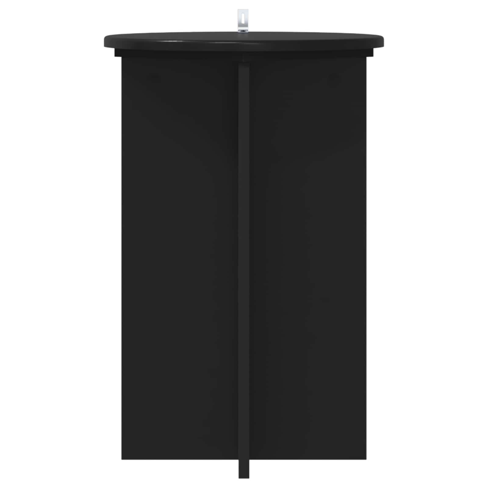 vidaXL Stojak na rośliny 2 pcs Czarny Ø40 x 60 cm Drewno inżynieryjne