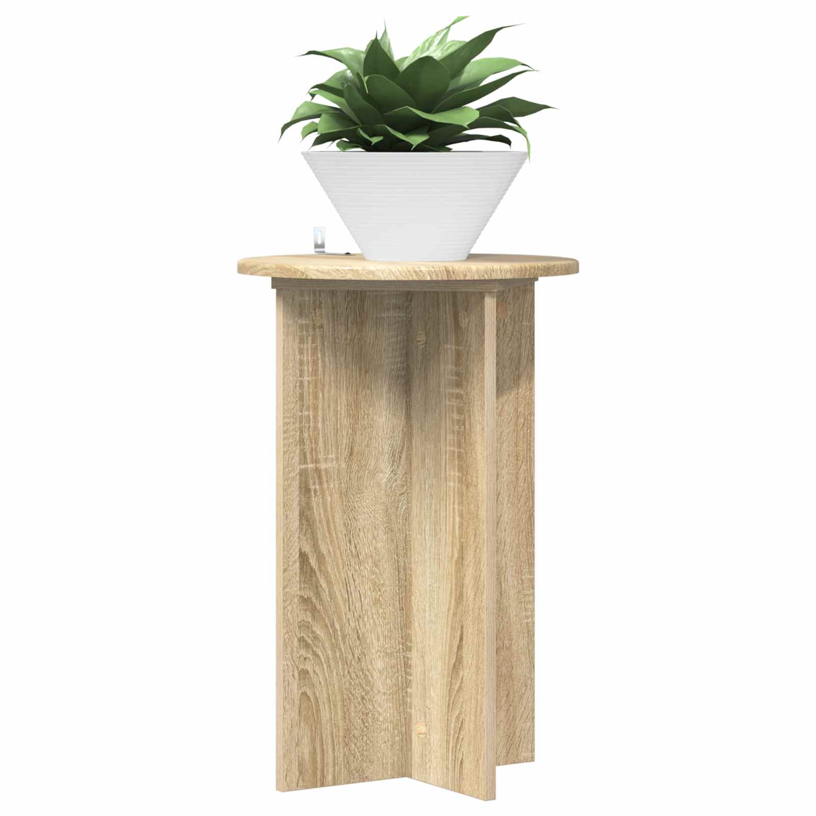 vidaXL Stojak na rośliny 2 pcs dąb Sonoma Ø40 x 60 cm