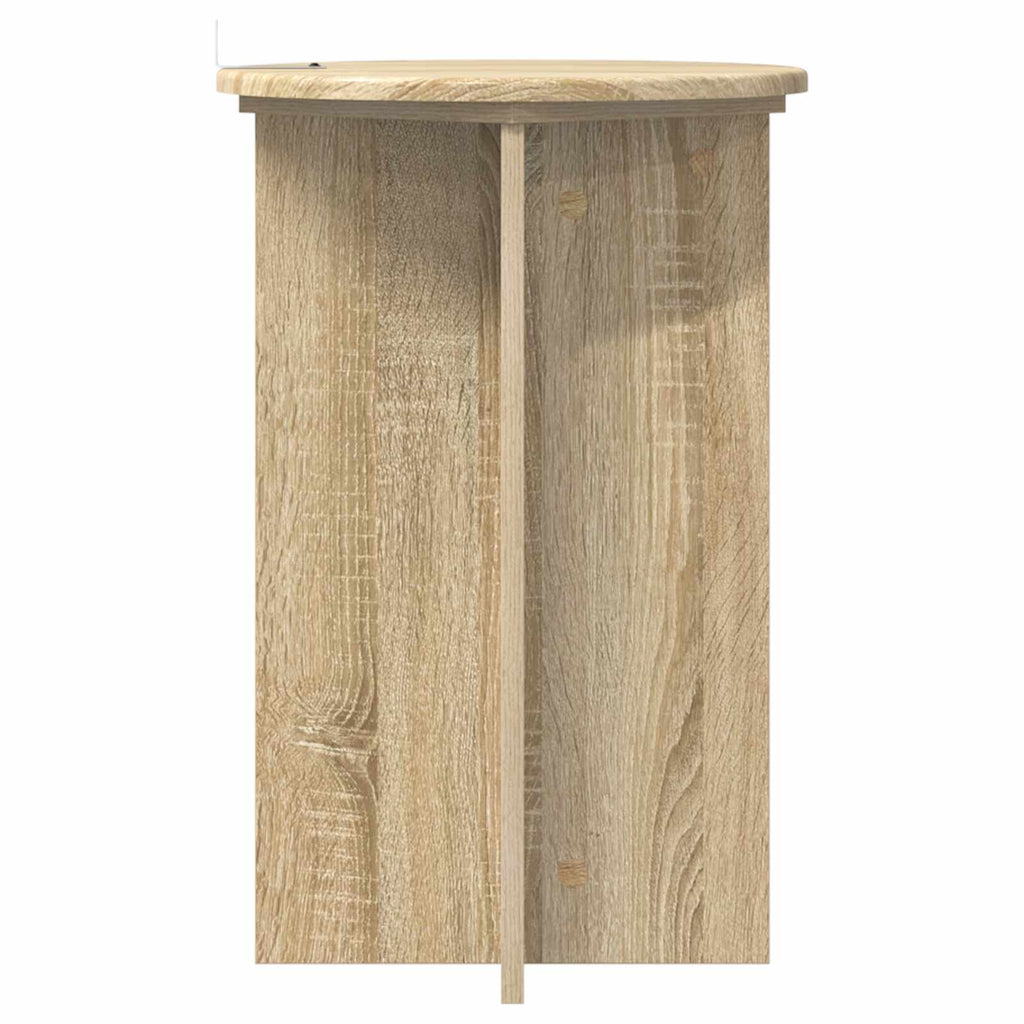 vidaXL Stojak na rośliny 2 pcs dąb Sonoma Ø40 x 60 cm