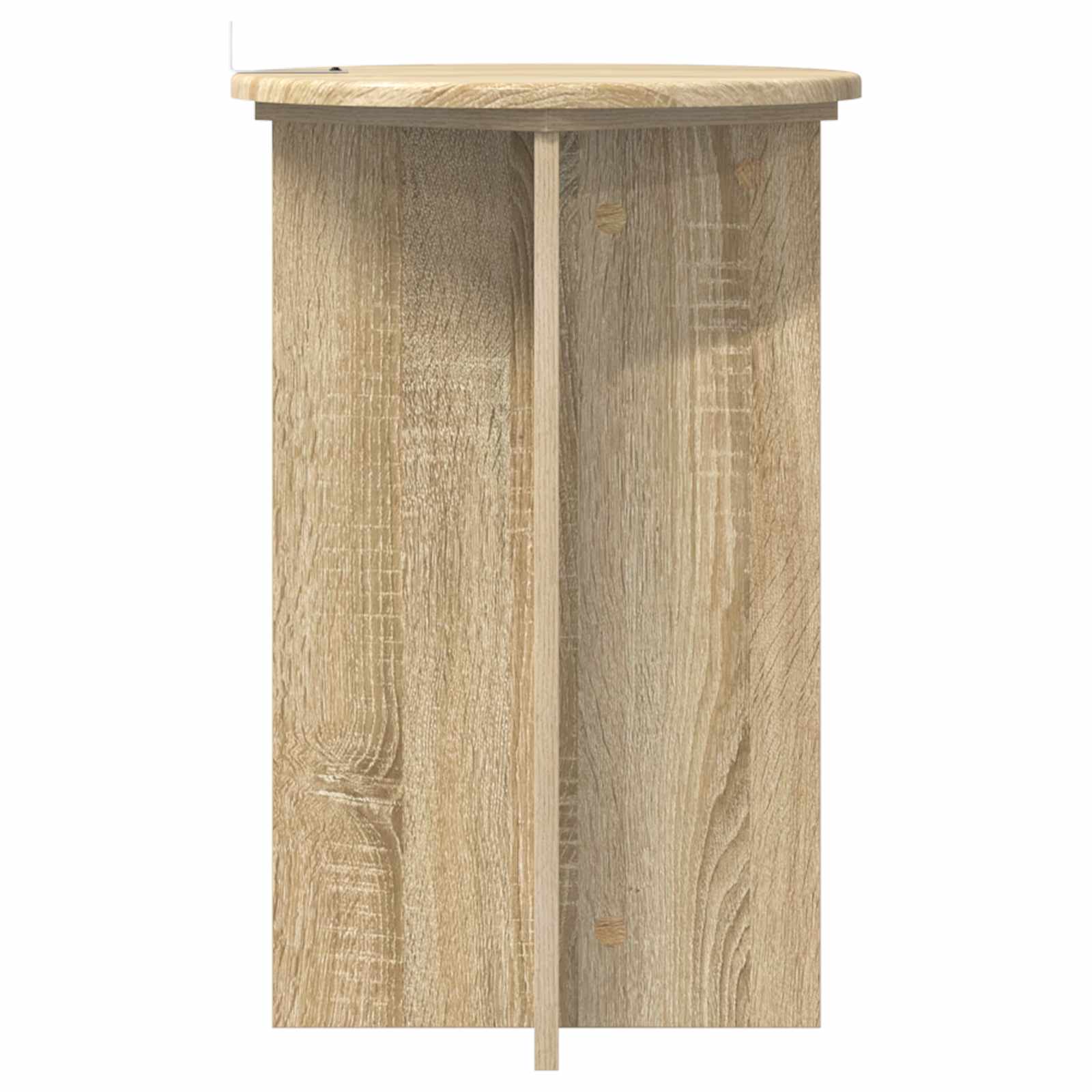 vidaXL Stojak na rośliny 2 pcs dąb Sonoma Ø40 x 60 cm