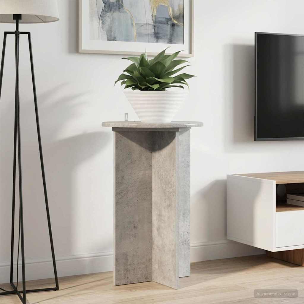 vidaXL Stojak na rośliny 2 pcs Betonowy szary Ø40 x 60 cm