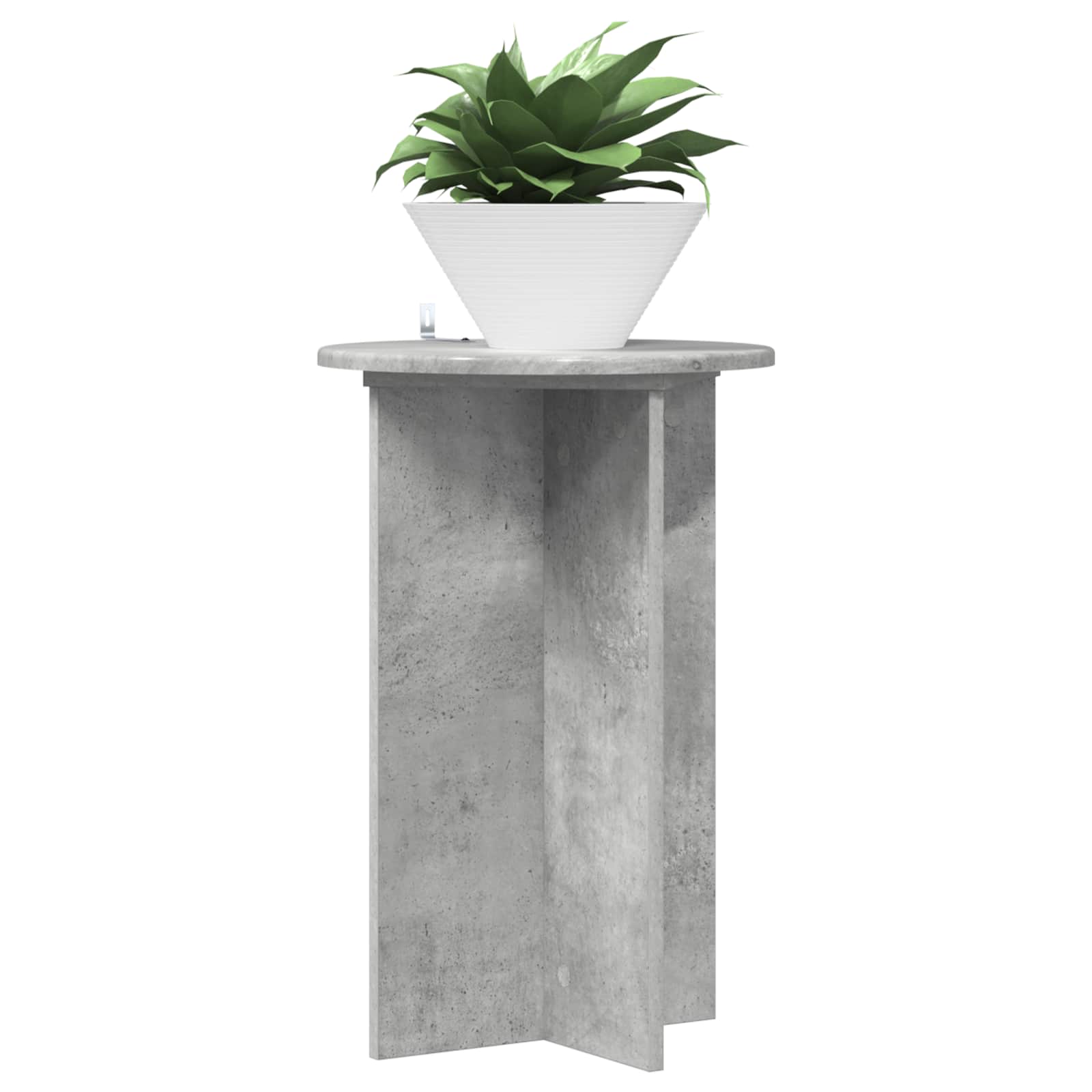 vidaXL Stojak na rośliny 2 pcs Betonowy szary Ø40 x 60 cm