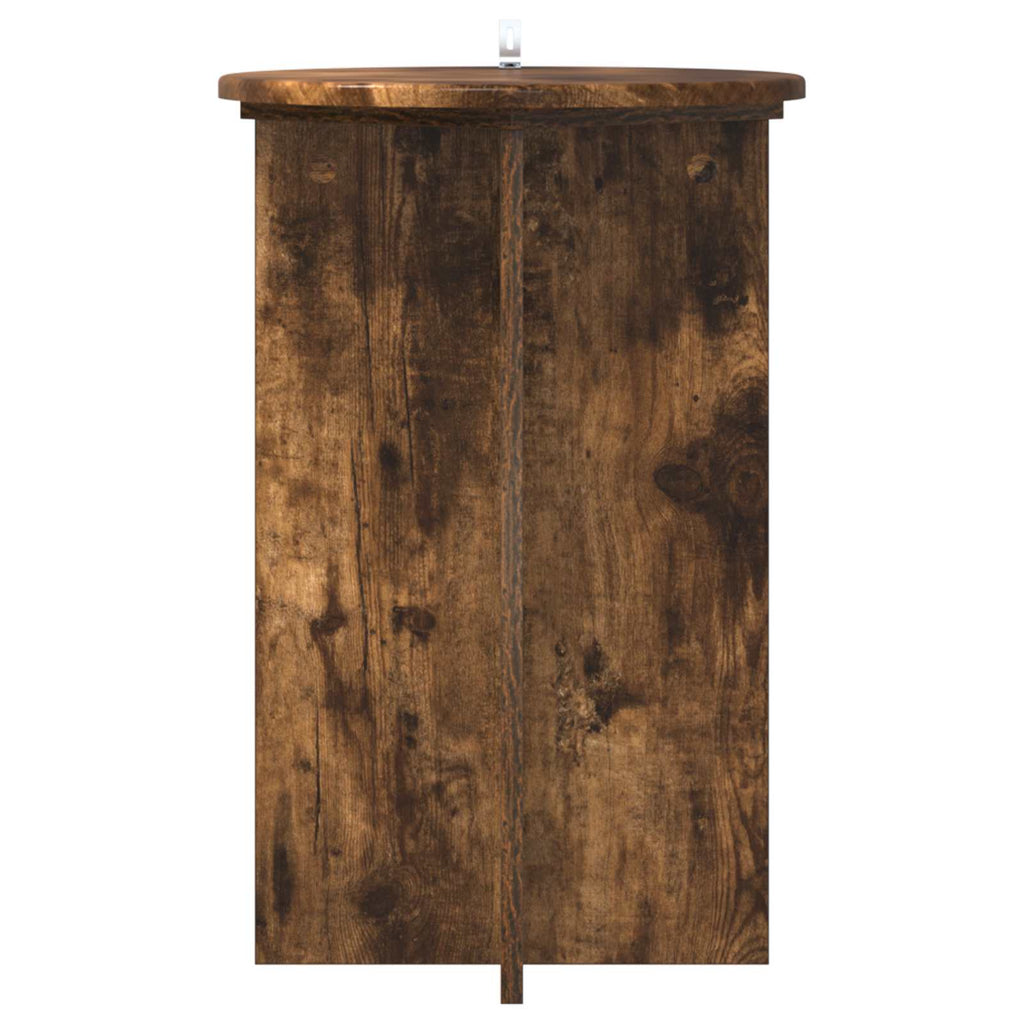 vidaXL Stojak na rośliny 2 pcs Dąb wędzony Ø40 x 60 cm