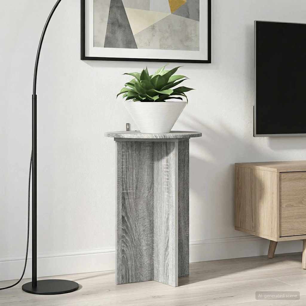 vidaXL Stojak na rośliny 2 pcs Szary Sonoma Ø40 x 60 cm