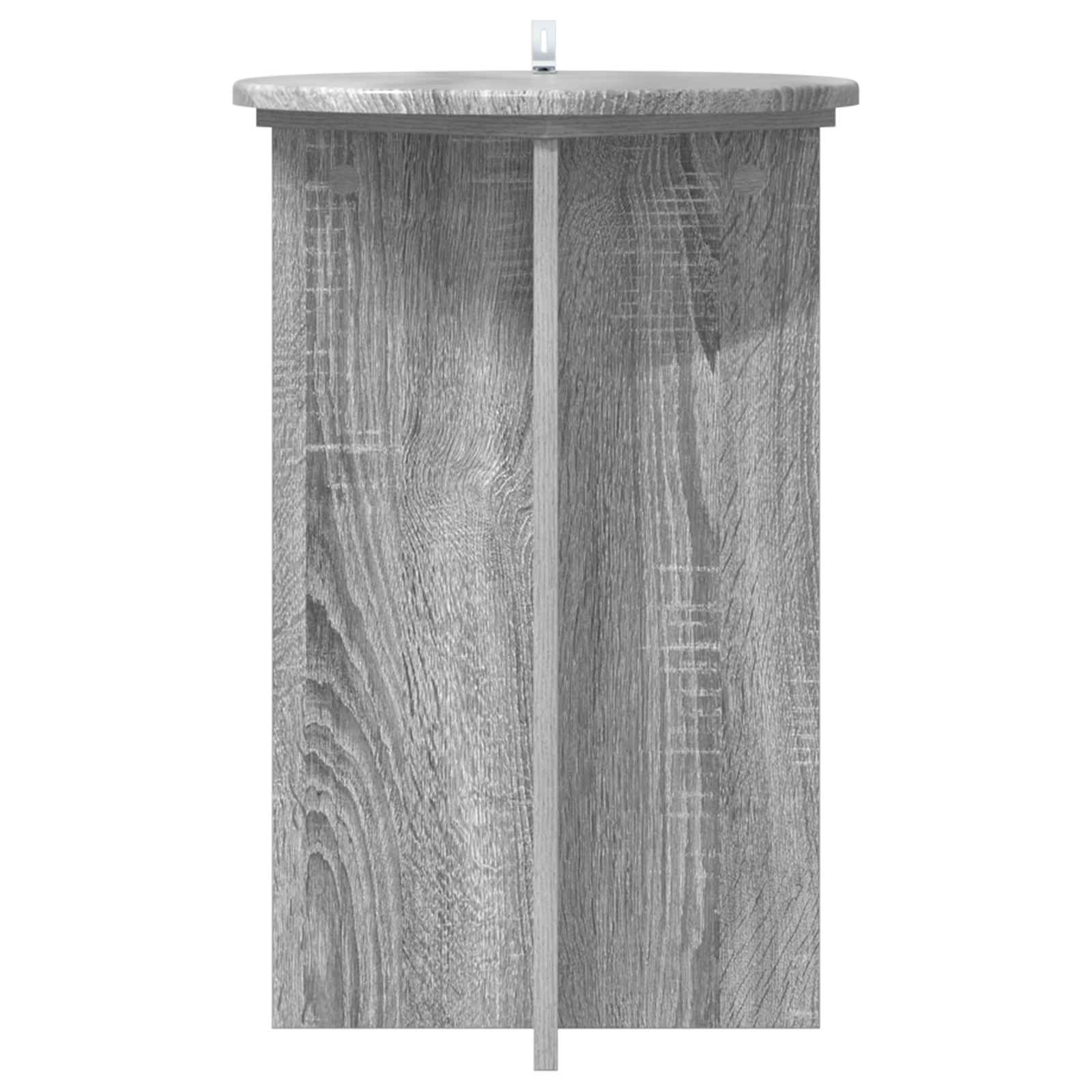 vidaXL Stojak na rośliny 2 pcs Szary Sonoma Ø40 x 60 cm