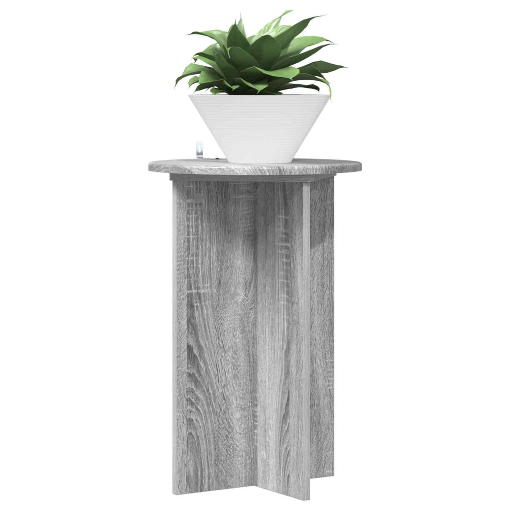 vidaXL Stojak na rośliny 2 pcs Szary Sonoma Ø40 x 60 cm