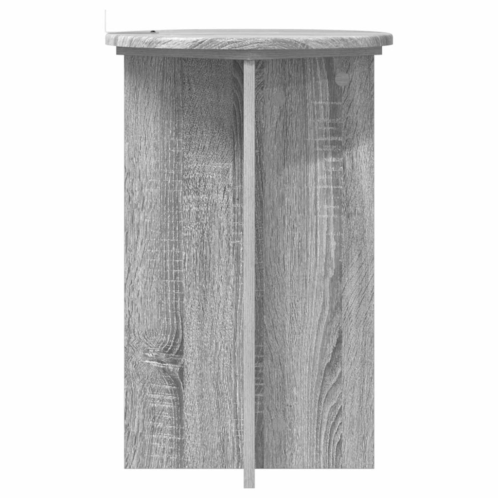 vidaXL Stojak na rośliny 2 pcs Szary Sonoma Ø40 x 60 cm