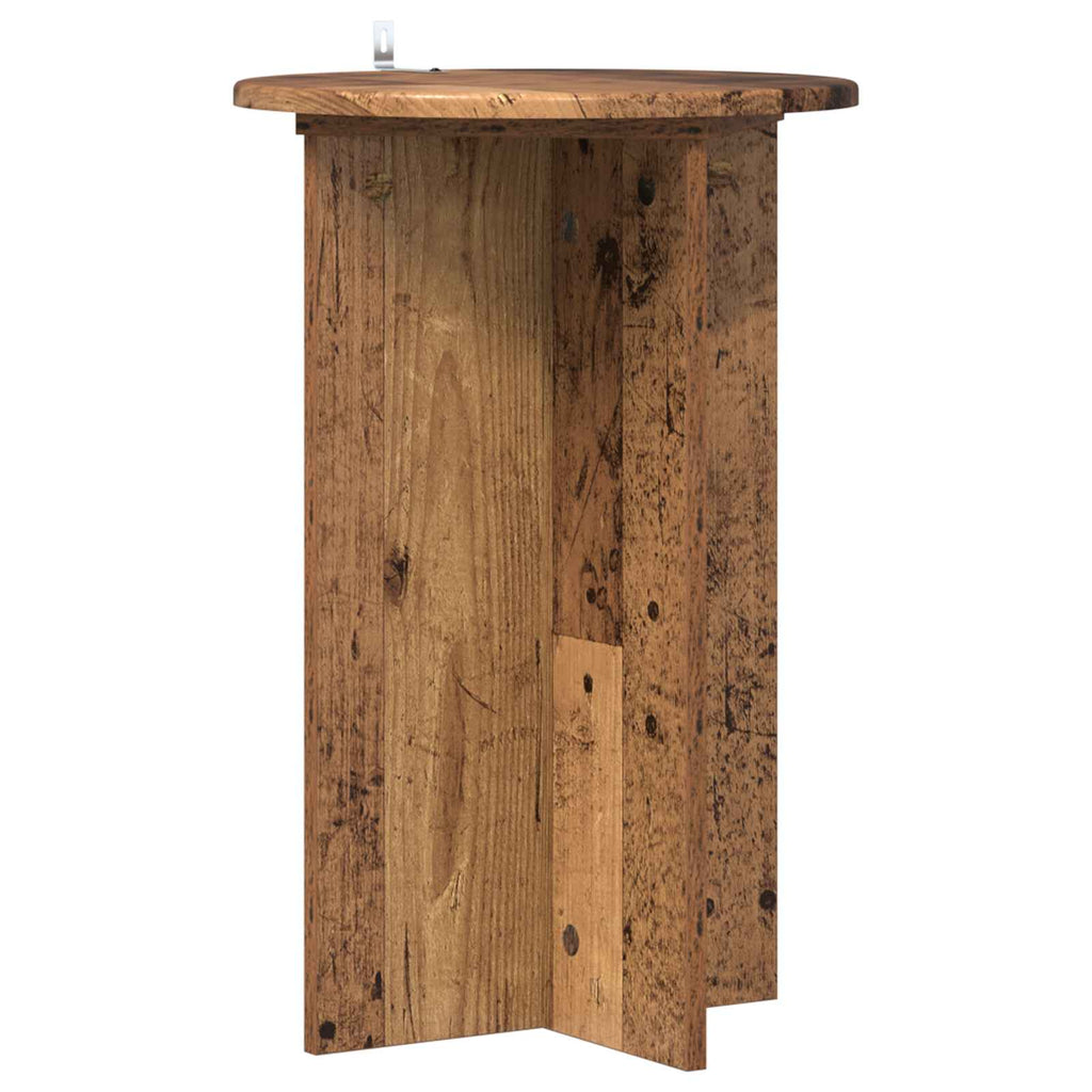 vidaXL Stojak na rośliny 2 pcs Stare drewno Ø40 x 60 cm