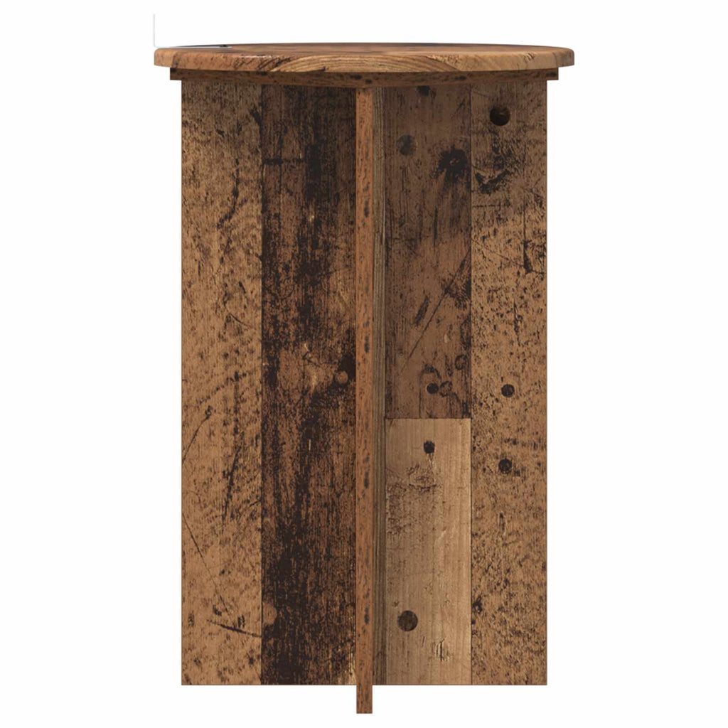 vidaXL Stojak na rośliny 2 pcs Stare drewno Ø40 x 60 cm
