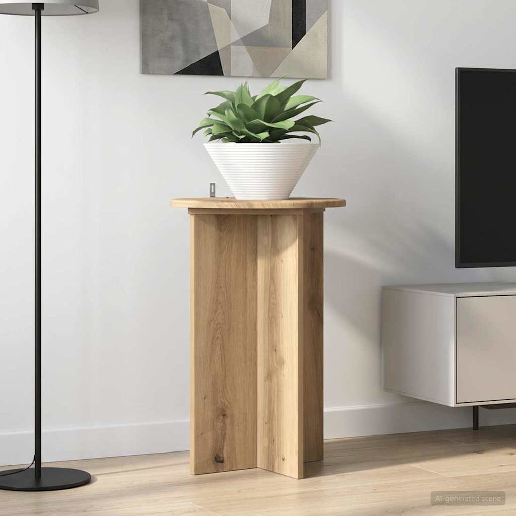 vidaXL Stojak na rośliny 2 pcs Dąb artisan Ø40 x 60 cm