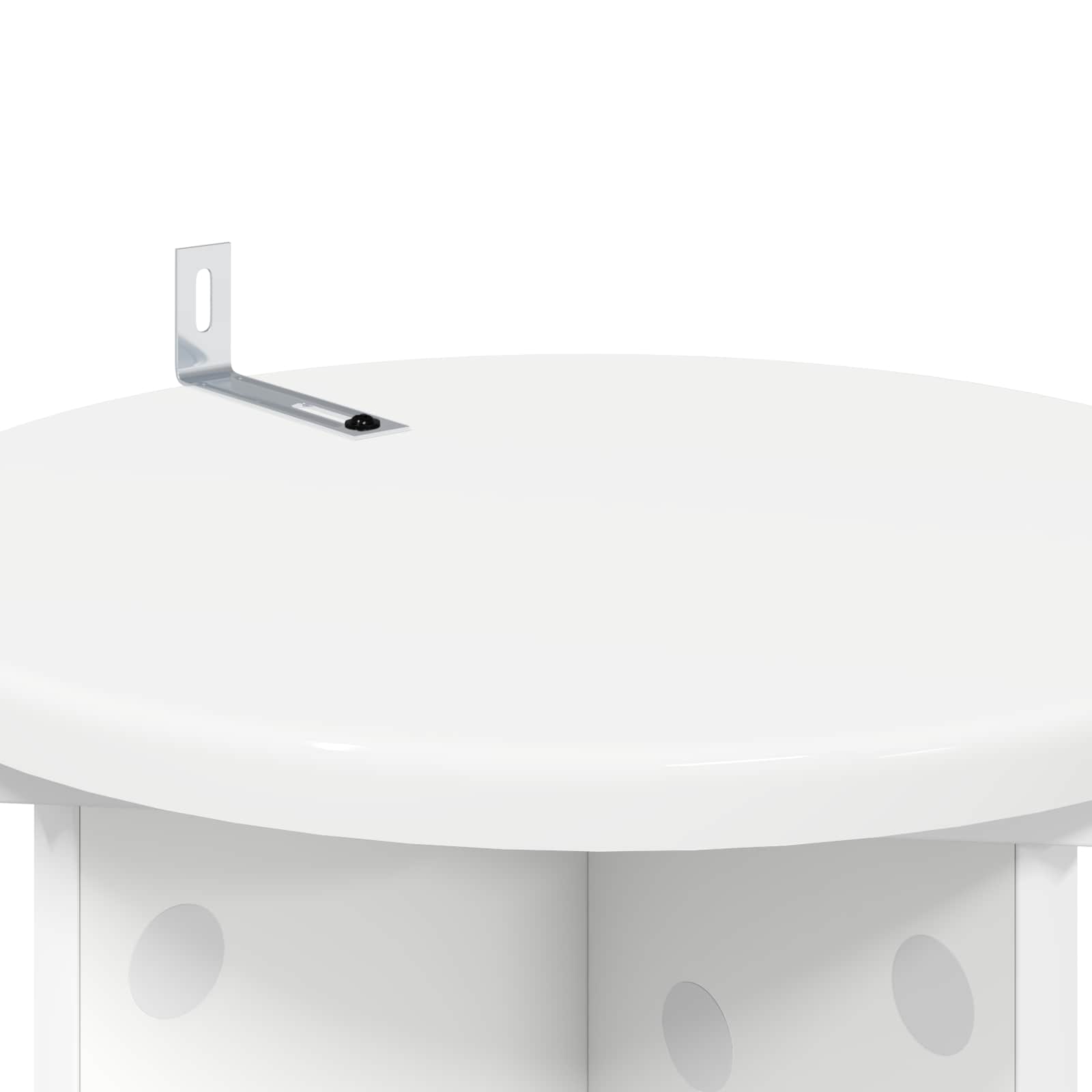 vidaXL Stojak na rośliny 2 pcs Biały Ø29,5 x 60 cm Drewno inżynieryjne