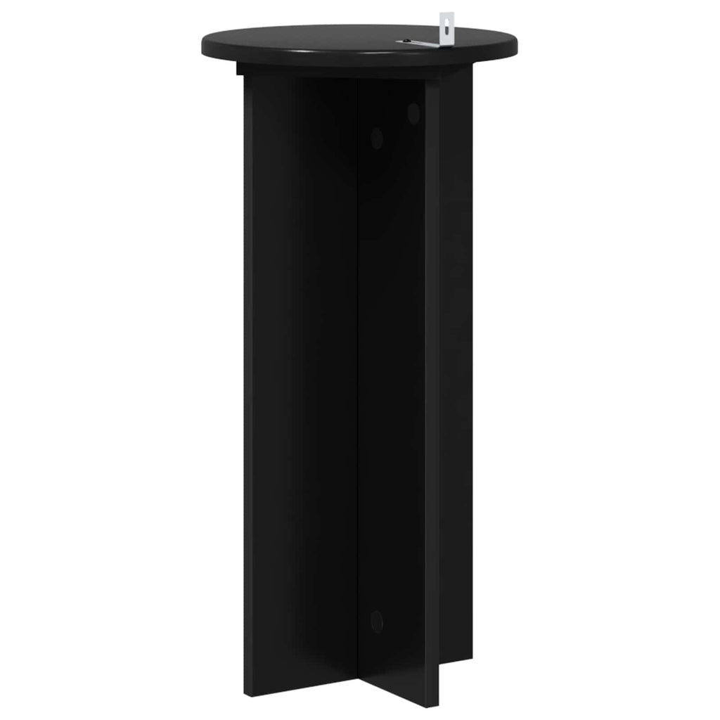 vidaXL Stojak na rośliny 2 pcs Czarny 29,5 x 29,5 x 60 cm