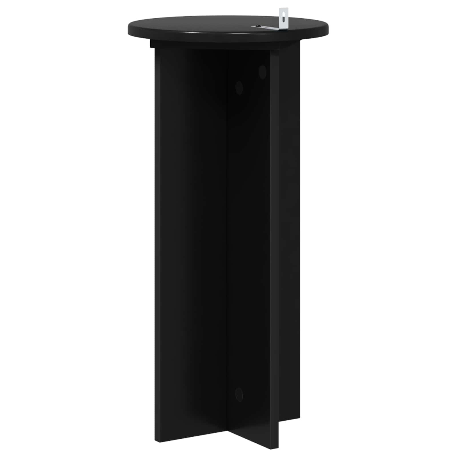 vidaXL Stojak na rośliny 2 pcs Czarny 29,5 x 29,5 x 60 cm