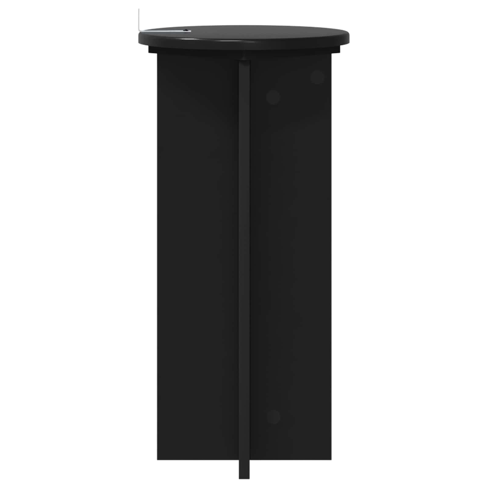 vidaXL Stojak na rośliny 2 szt. Czarny 29,5 x 29,5 x 60 cm