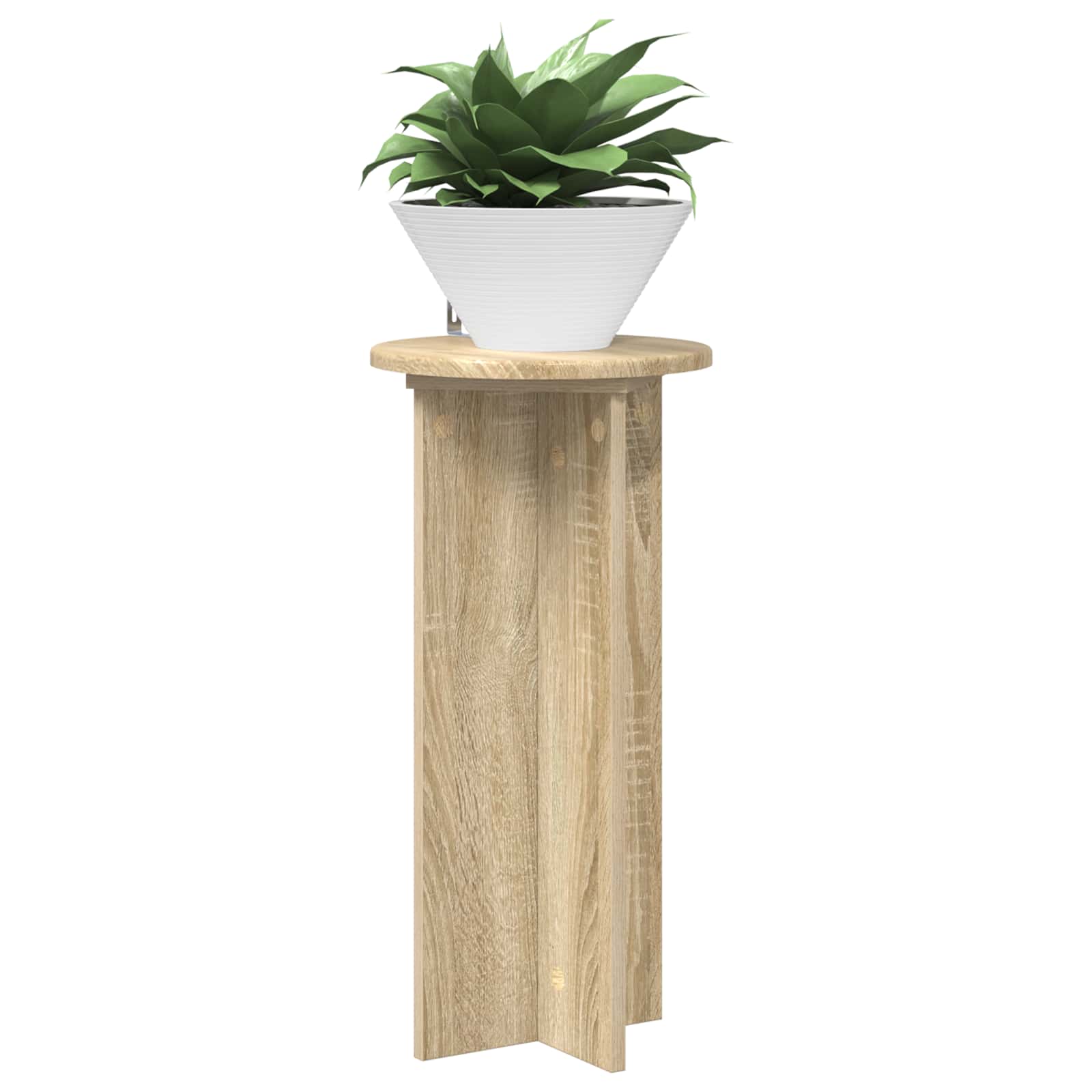 vidaXL Stojak na rośliny 2 pcs dąb Sonoma 29,5 x 29,5 x 60 cm