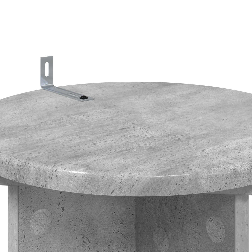 vidaXL Stojak na rośliny 2 pcs Betonowy szary 29,5 x 29,5 x 60 cm