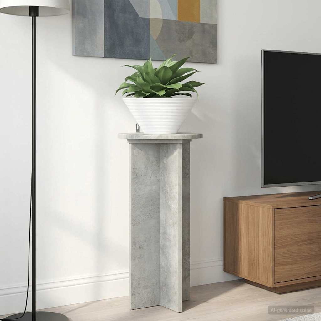 vidaXL Stojak na rośliny 2 pcs Betonowy szary 29,5 x 29,5 x 60 cm