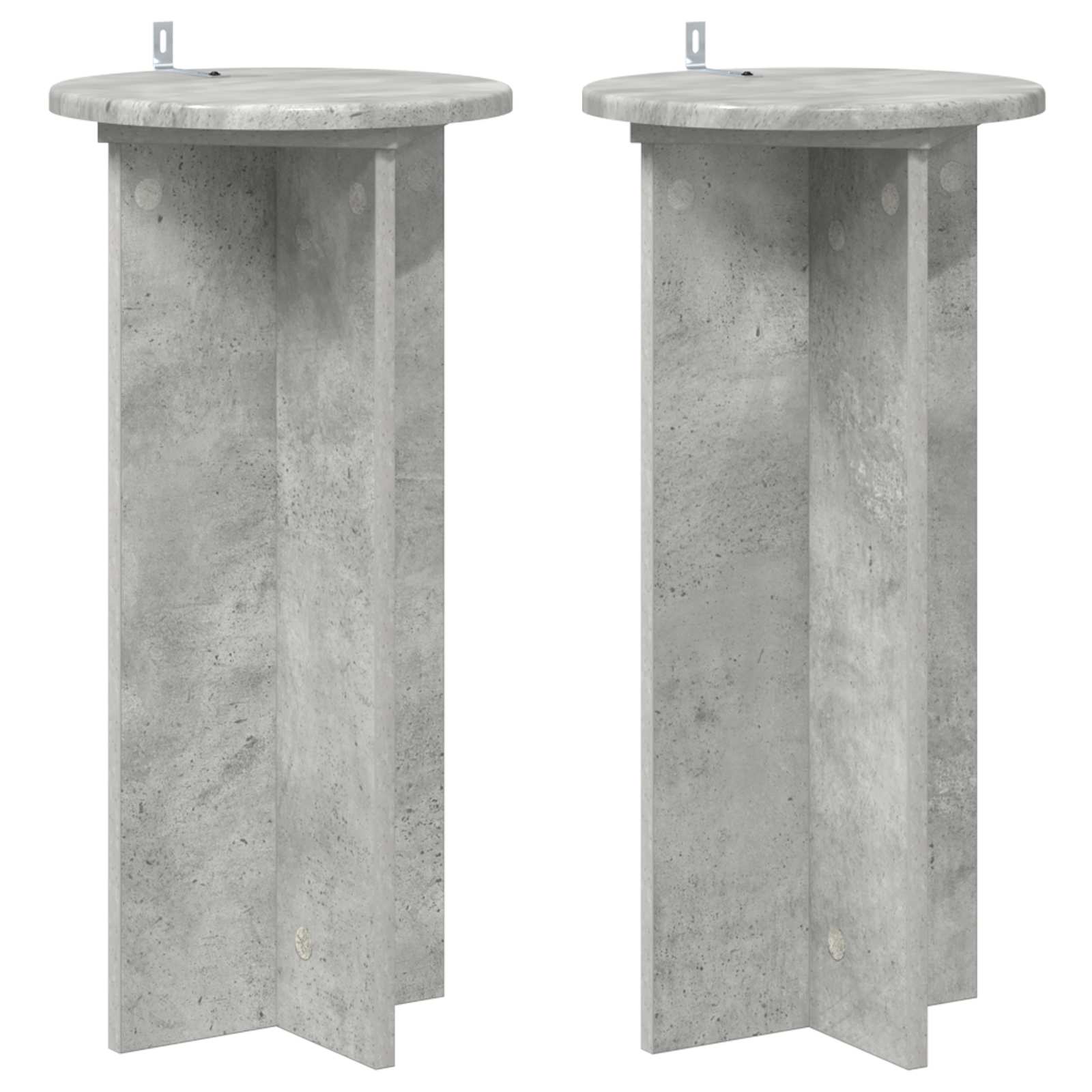 vidaXL Stojak na rośliny 2 szt. Betonowy szary 29,5 x 29,5 x 60 cm